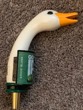 GOOSE ISLAND BREWING GOOSE IPA PORCELAIN FIGURAL BEER TAP HANDLE 11 INCH
