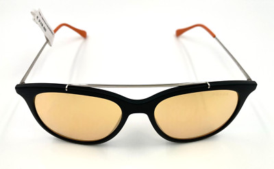*NEW* PRADA LINEA ROSSA PS02TS DG0137 SUNGLASSES - MATTE BLACK/ORANGE MIRROR