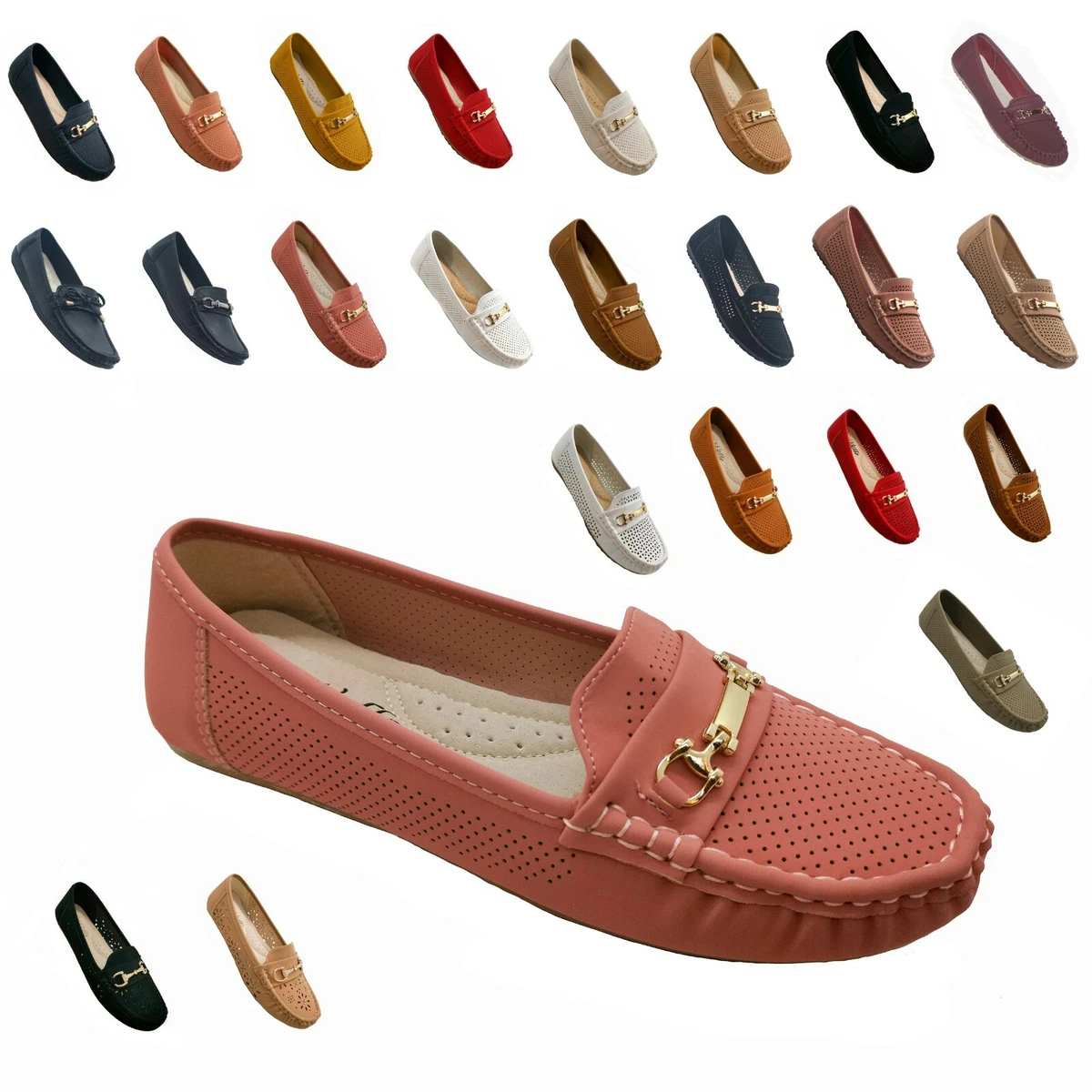 Women s Moccasins Slip On Indoor Outdoor Slipper Shoes