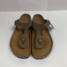 Birkenstock New w/ Box Gizeh Mocha Birkibuc Regular Width - Select Size
