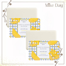 Beekman 1802 Bar Soap Honey  Orange Blossom 3.5 OZ x 4 pcs Brand New