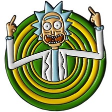Rick and Morty Rick Enamel Pin Badge SALE!