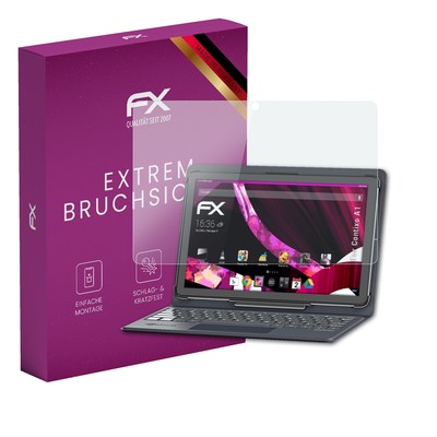 atFoliX Glasfolie für Contixo A1 Displayfolie 9H Schutzpanzer Displayschutzfolie