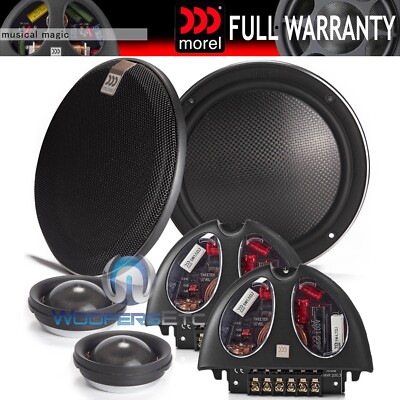 MOREL VIRTUS NANO CARBON 62 6 1/2'' COMPONENT SPEAKERS TWEETERS CROSSOVERS NEW