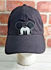 Disney Mickey and friends w/comic strip print Hat Cap Black Baseball Adjustable