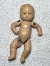 Antique Baby Doll Miniature 3.5" Composition? Collectible Toy Marked Germany Vtg