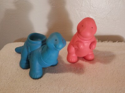 Vintage Little Tikes Set of Dinosaurs from Dinosaur Playset 