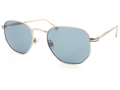 Superdry Studios Crew Sonnenbrille Semi Matt Silber Mit Blauen CAT.2 Gläsern 002