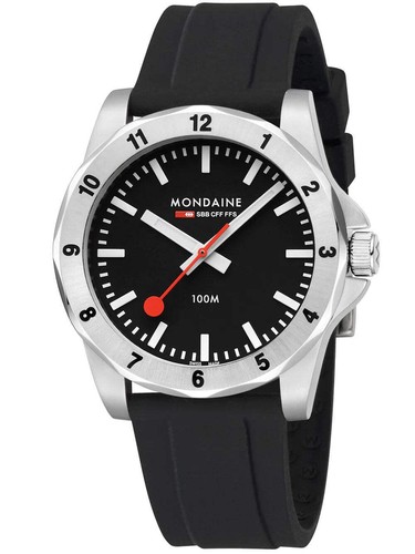 Mondaine MSN.42120.RB Mens Watch Numeri 42mm 10ATM - Picture 2 of 7