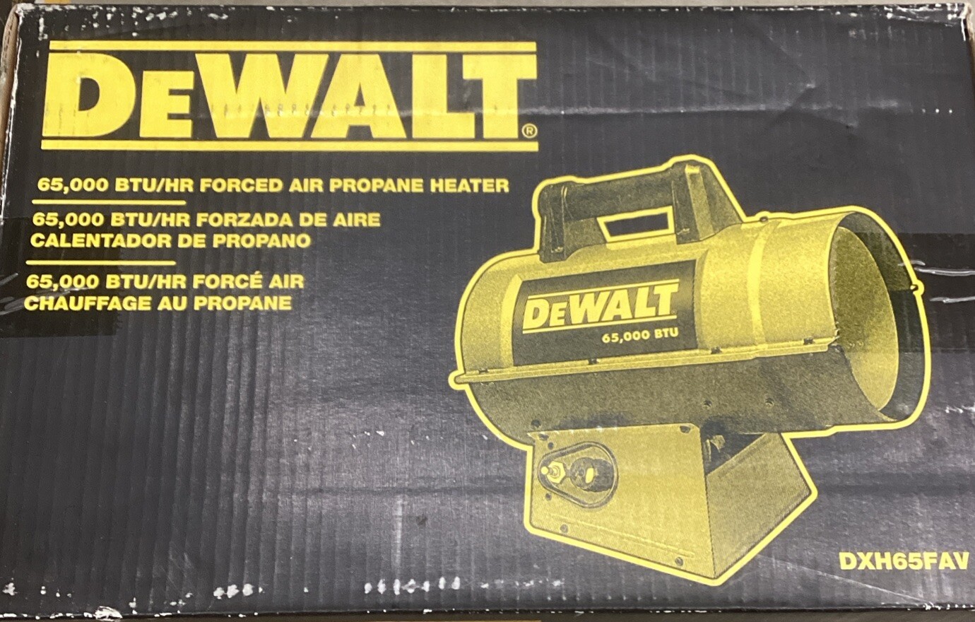 Dewalt Propane Forced Air Heater Variable to 65,000 BTU