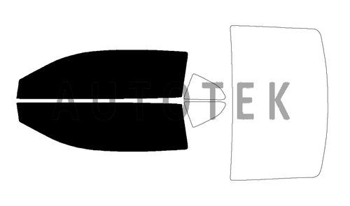 Película precortada tinte de ventanas delanteras de dos puertas para Chevrolet Camaro cupé 16-24 - Imagen 2 de 11