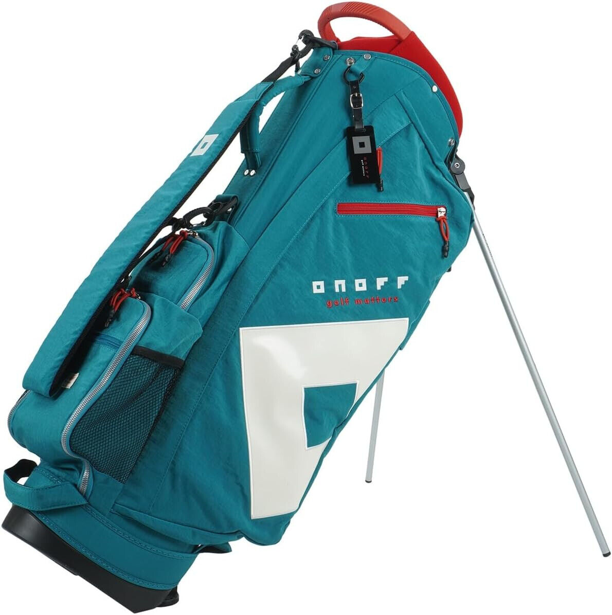 ONOFF Golf Men's Stand Caddy Bag BIG O LOGO 9 x 47 inch 2.6kg Sea Blue OB0324