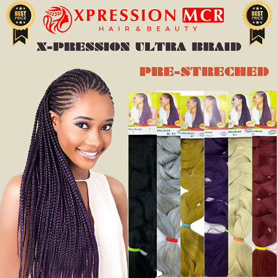 X-Pression Ultra Braid Haarverlängerungen Original 82'' Zoll UK Verkäufer