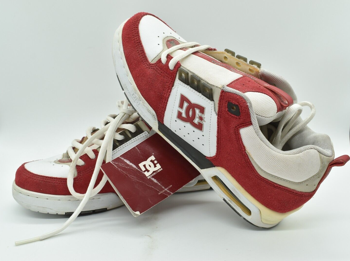DC Shoes - JOSH KALIS JK6, RED & WHITE, Skate Shoe, Size 10.5, New