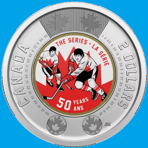 2022 Canada Hockey Summit 50th Anniv. COL Toonie Two Dollar Coin Mint