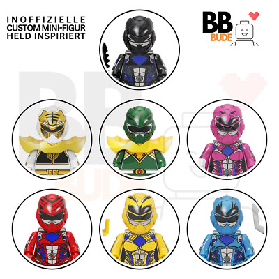 MMPR Power Rangers Klemmbaustein Custom Mini Figur MOC Block Brick