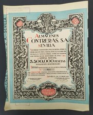 ACCION ORIGINAL ALMACENES CONTRERAS 1933 SEVILLA Aprox. 390x300mm