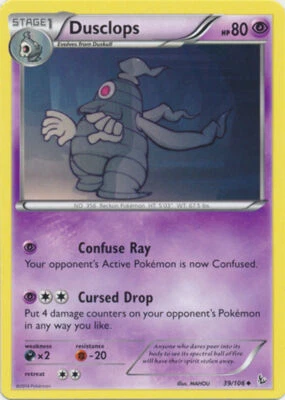 Dusclops - 39/106 - Uncommon - Pokemon XY FlashFire - Image 1 of 4