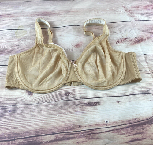 Sujetador Lane Bryant Cacique Sin Forro Encaje Cobertura Completa Talla 42D Beige *Dañado*