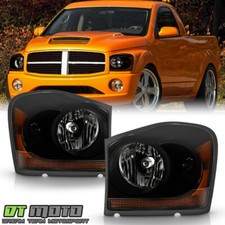 Black Smoked 2004-2006 Dodge Durango Headlights Headlamps Lamps 04-05 Leftright Black Smoked 2004-2006 Dodge Durango Headlights Headlamps Lamps 04-05 Leftright