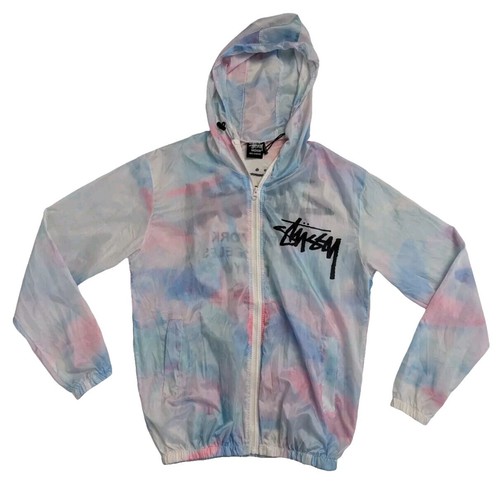 ジャケット・アウター Old Stussy Lion Embroidery Jacket L Rare 90s STUSSY Rasta color LOGO embroidered nylon jacket Lion