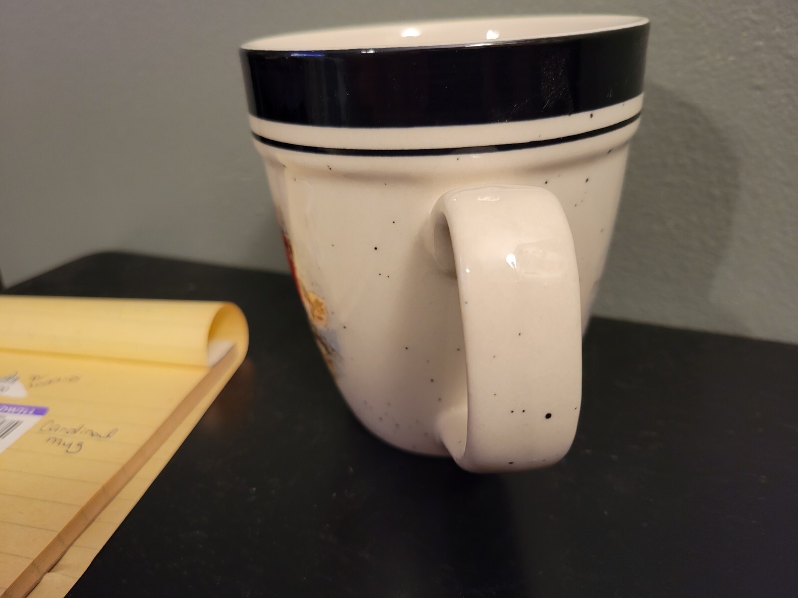 Folk Craft Stoneware Cardinal By Scotty Z Mug Cabin Style eBay