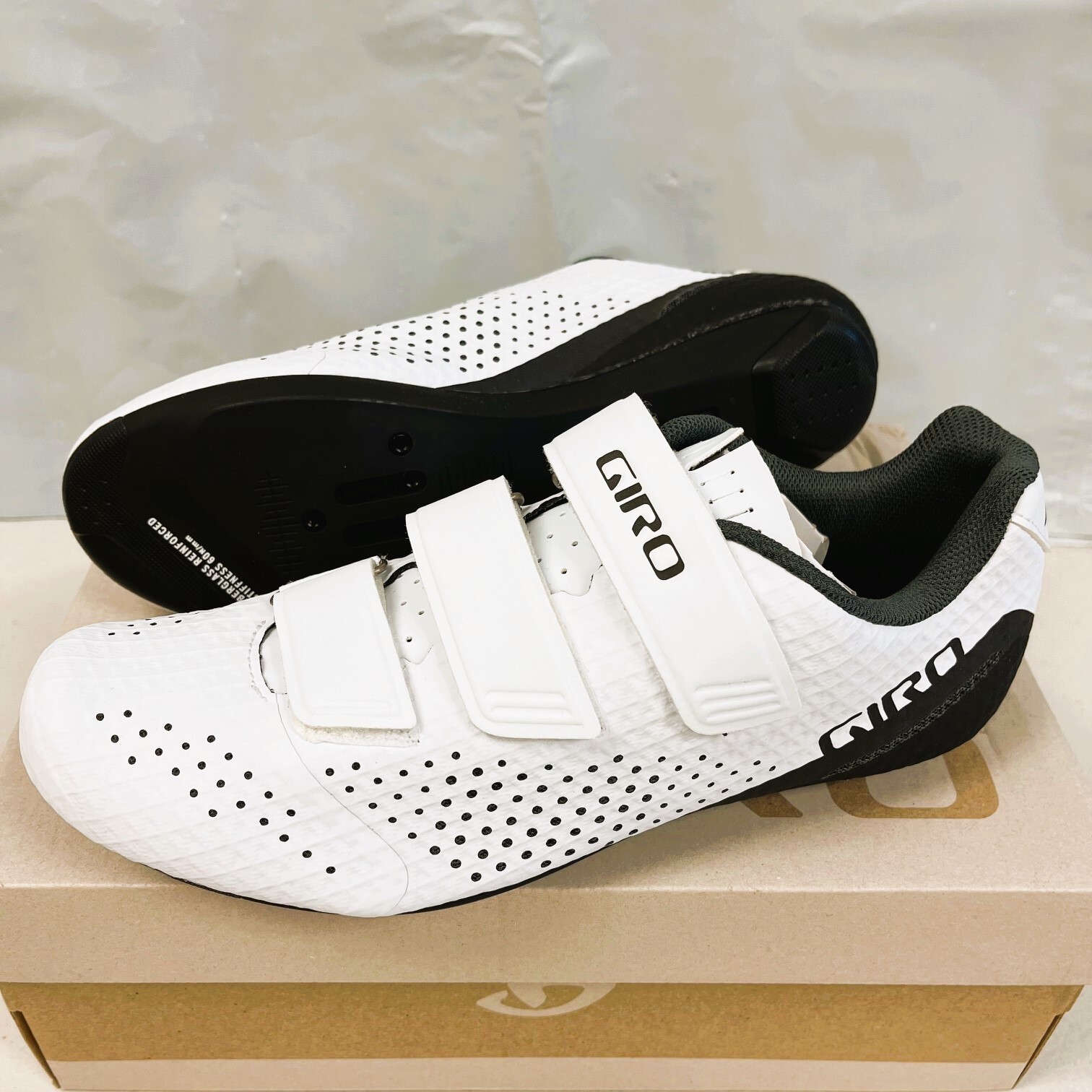 NEW GIRO Stylus Men's Road Cycling Shoes WHITE Size EU43 /US9.5