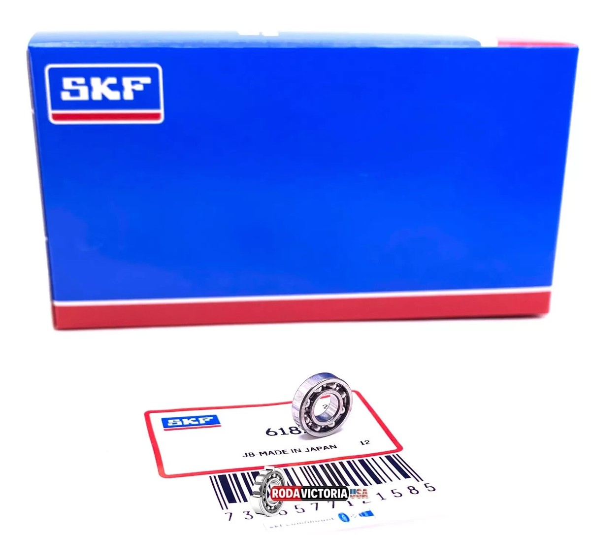 SKF Japan 618/6 Deep Groove Ball Bearing, Open Type, No Seals