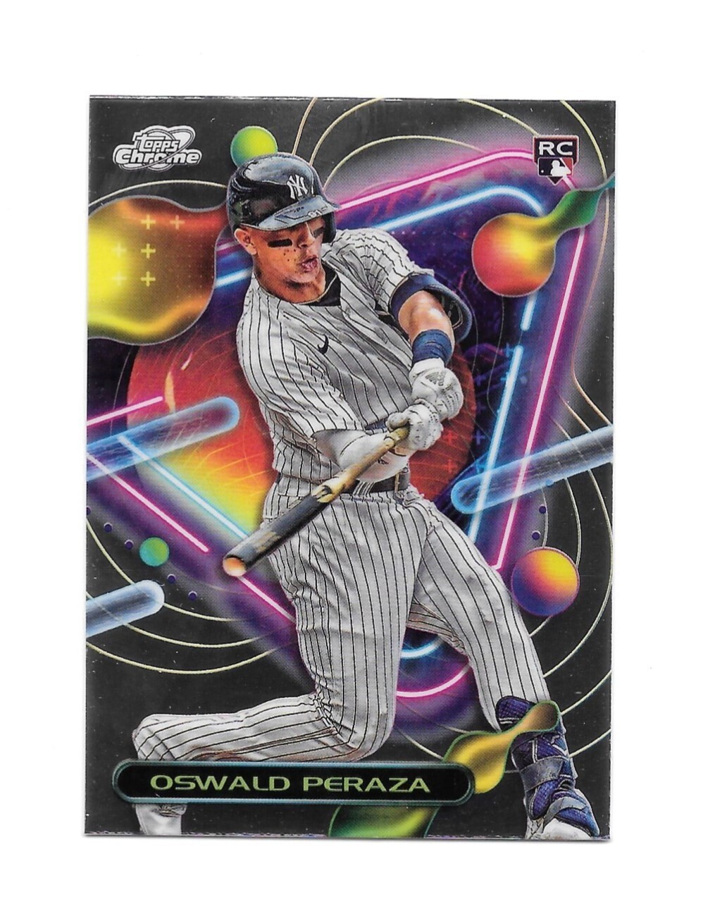 Oswald Peraza 2023 Topps Chrome Cosmic Baseball "RC" #84