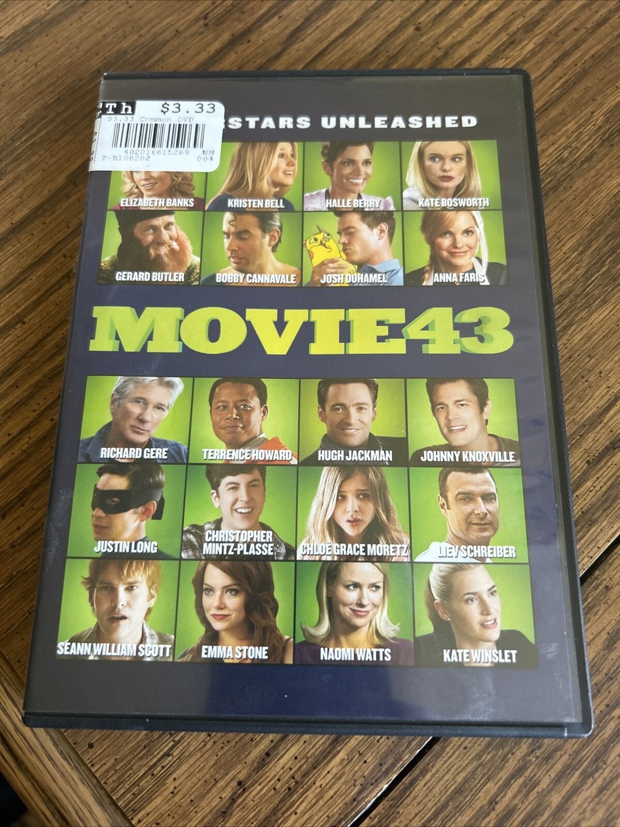 Movie 43-(DVD, 2013)-Halle Berry, Johnny Knoxville, Hugh Jackman