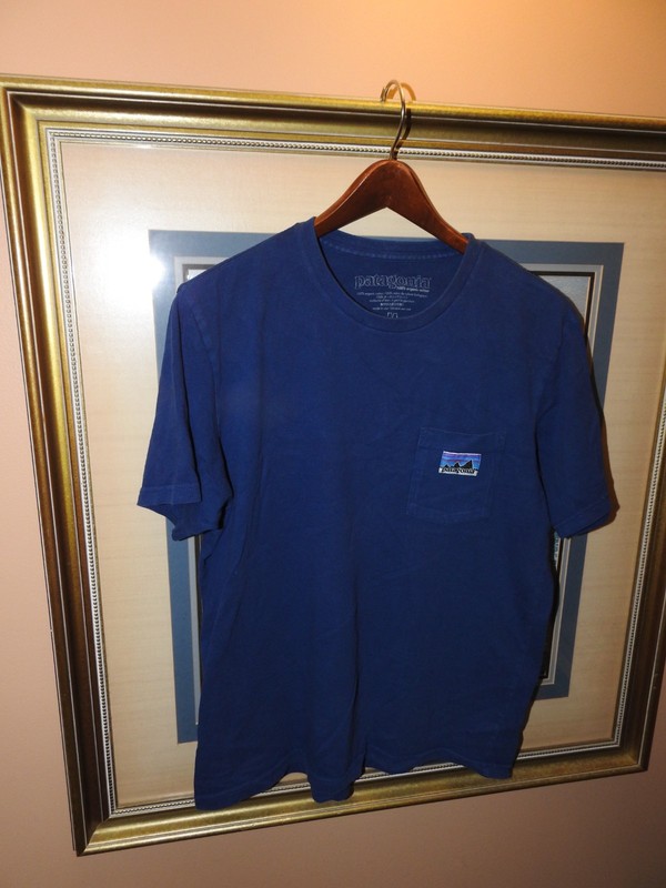 Vintage VTG Mens Patagonia Shirt M Medium Made In USA Large Mountain Block Label