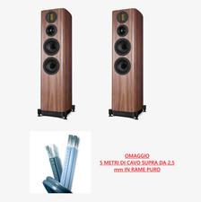 WHARFEDALE EVO 5.4 NOCE COPPIA DIFFUSORI PAVIMENTO 3 VIE CAVI SUPRA OMAGGIO NEW