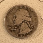 1942 Washington Quarter 25C Philadelphia Business Strike 90% Silver KM#164