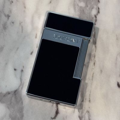 (Brand New) S.T. Dupont Ligne 2 Slimmy Black Lacquer/Chrome Lighter