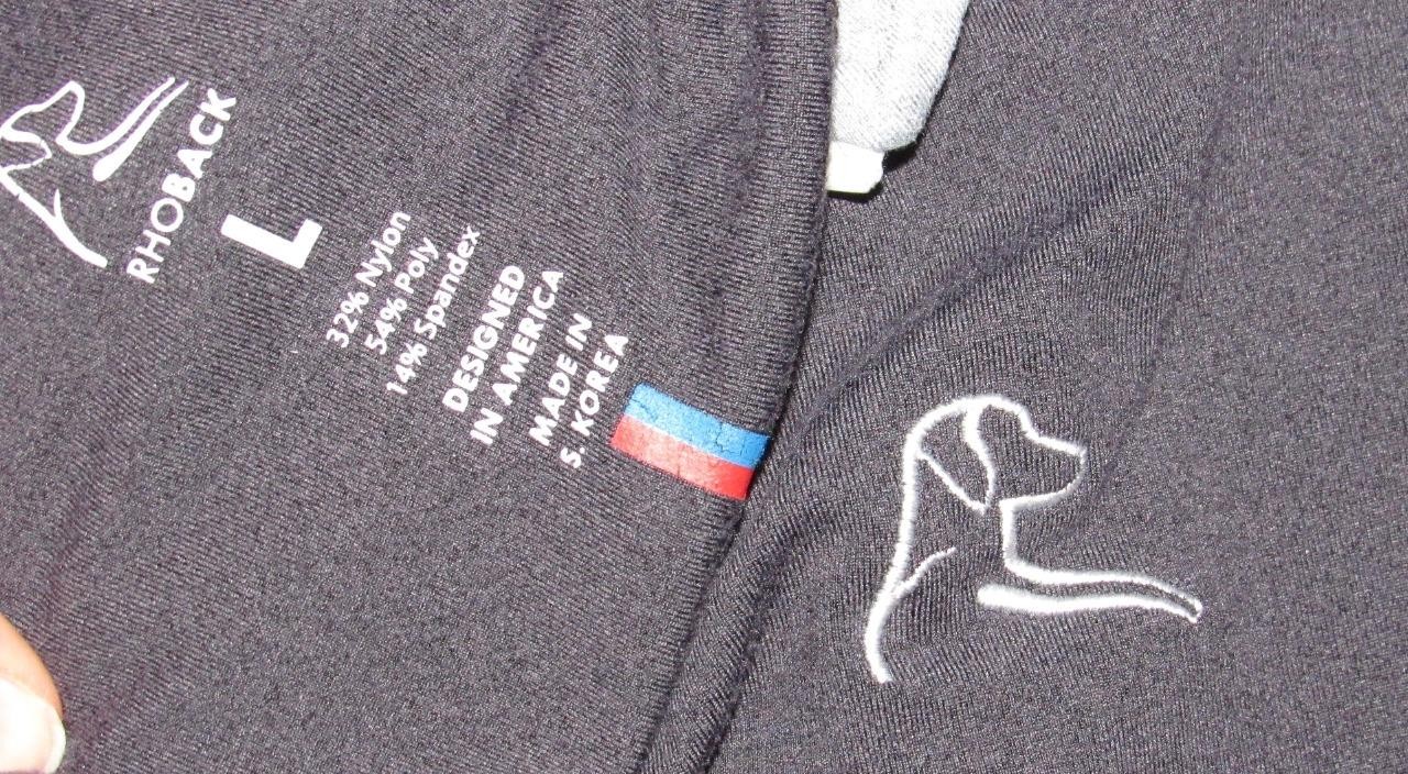 RHOBACK Grey Quarter Zip Performance Sweater Large - image 4