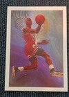1990-91 NBA Hoops - Art Card Team Checklist Michael Jordan #358