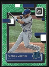 Patrick Mazeika Green Dragon RC,/99 2022 Donruss Optic New York Mets