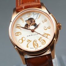 Exc+5*Box Hamilton Jazzmaster H323451 White Automatic Women's Watch 34mm JAPAN