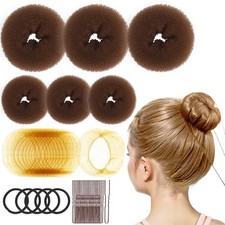 6 PCS Hair Bun Makers for , 10 Invisible Bun Nets for Ballet Girls, 3PCS Extr...