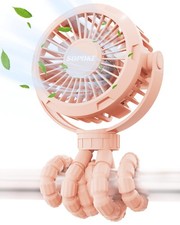 Mini Portable Baby Stroller Fan,3 Speed Personal Handheld Fan,Battery Operate...