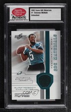 2002 Score QBC Materials Donovan McNabb #1 0st9