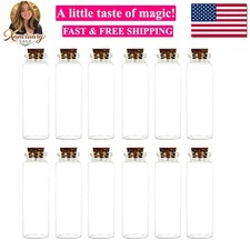 Potion Bottles Mini Glass bottles Jars Wishing Bottles, 20 ML Capacity, 12 Pi...