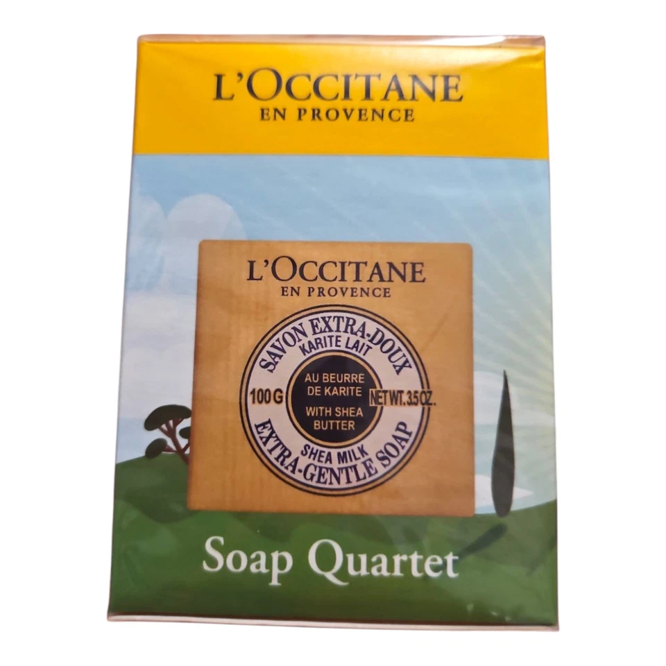 L'Occitane En Provence Trio Karité Verbena, Leche, Lavanda Jabón Extra Suave 3.5oz Foto 2 de 4
