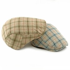 Retro Karo Baskenmütze Newsboy Cap Flache Ivy Cabbie Sommerhut für Damen Herren