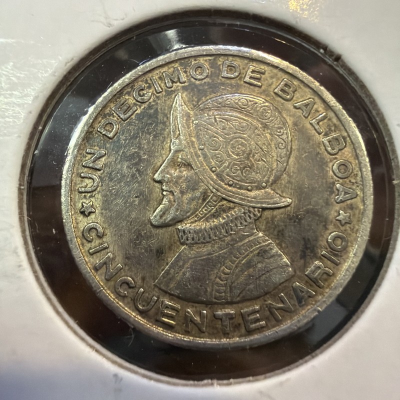 1953 Panama Silver 1/10 Balboa - R52