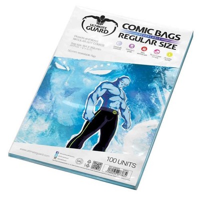 Comic- & Zeitschriftenzubehör: American Comic durchsichtige wiederverschließbare Beutel, normale Größe