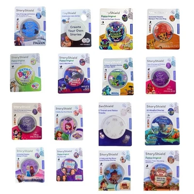 16x New Storyphones Story Shields 16 Disc Headphones Storytelling SEALED Disney