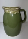 Vintage HULL Oven Proof Pottery Small Pitcher 6.5” Green Drip U.S.A.
