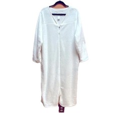 Oscar de la Renta Size L/XL White Women  s Long Robe