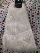 Women's Faux Fur Leg Warmer Winter Fluffy Leg Warmers Soft Boot Cuffs 1 White